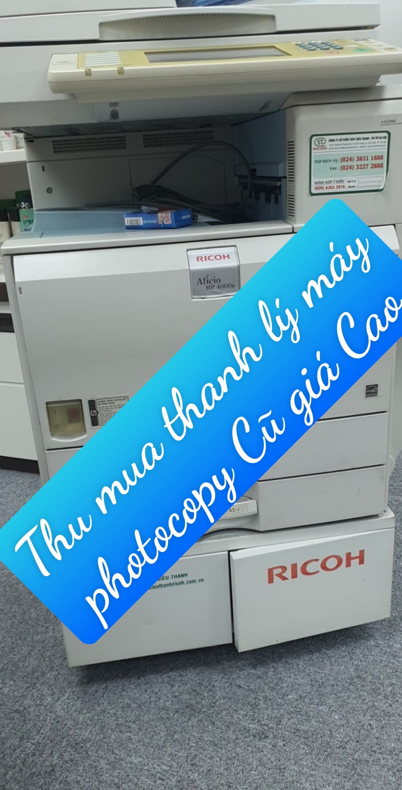 Thu mua thanh lý máy photocopy cũ tại Quận Hoàn Kiếm Hà Nội